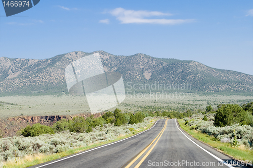 Image of Road into Mountains Rio Grande Gorge Taos NM
