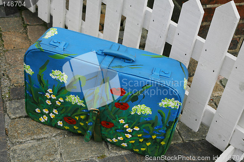 Image of Decorated suitcase