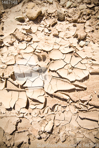 Image of Full Frame Vignette Cracked Dried Mud Abiquiu, New Mexico