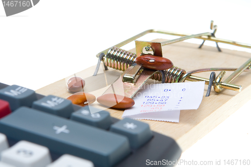 Image of Adding Machine Mouse Trap Bean Counter Accounting