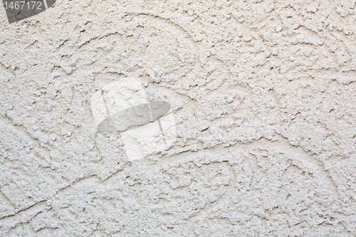 Image of Full Frame Rough Beige Stucco Wall Close-Up