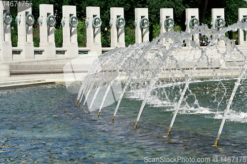 Image of Fountain National World War II Memorial Washington