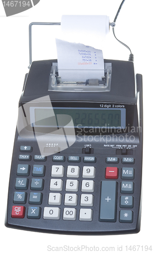 Image of New Adding Machine, Tape Isolated LCD Display