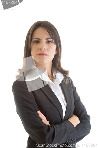 Image of Confident Business Woman, Arms Crossed, Isolated