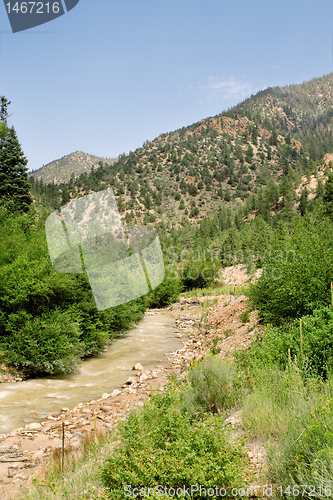 Image of Stream Sangre De Cristo Mountains New Mexico USA