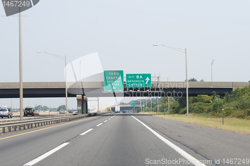 Image of Exit 8A New Jersey Turnpike I-95 Road Sign Arrow