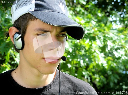 Image of Teenager with headphones