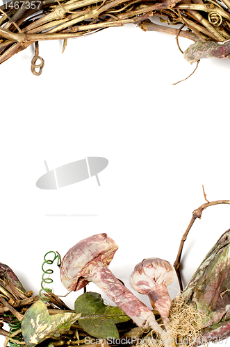 Image of Wreath straw background