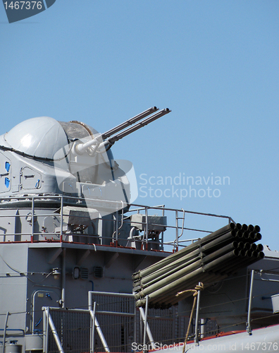 Image of warship weapon