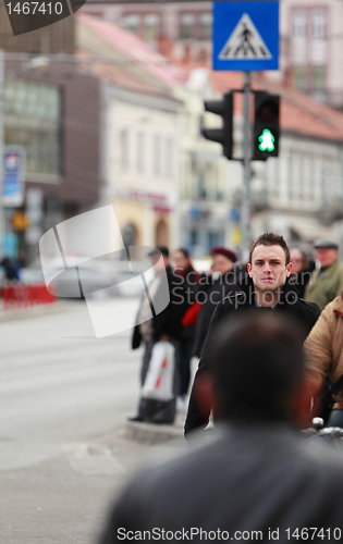 Image of Man in the crowd