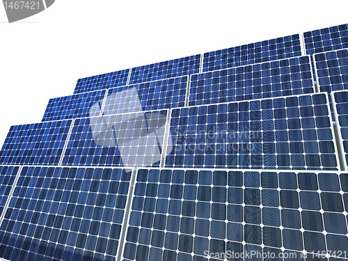 Image of solar panel isolated