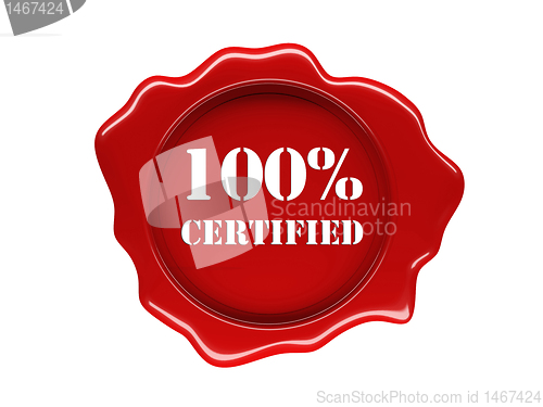 Image of wax seal certified