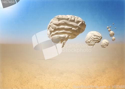 Image of escape of brain