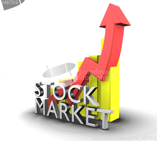 Image of Statistics graphic with sales stock market 