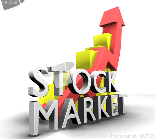 Image of Statistics graphic with sales stock market 