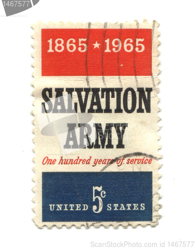 Image of Old postage stamp from USA five cents 