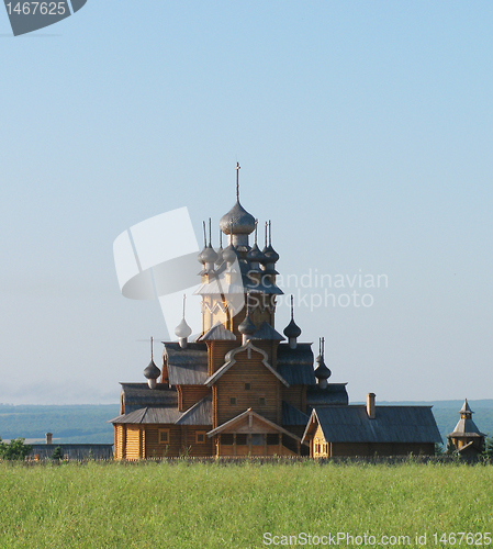 Image of wooden monastery 