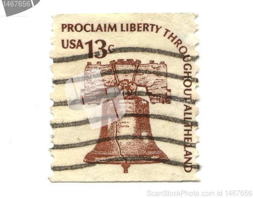 Image of Old postage stamps from USA 13 cents 