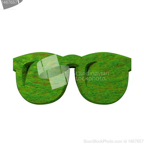 Image of 3d glasses in grass 
