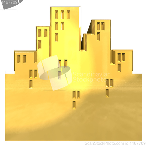 Image of City icon in gold