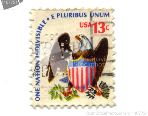 Image of Old postage stamps from USA 13 cents 