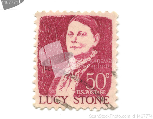 Image of old postage stamps from USA - Lucy Stone 