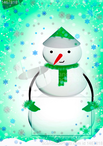 Image of Cute Christmas snowman