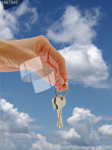 Image of hand with keys