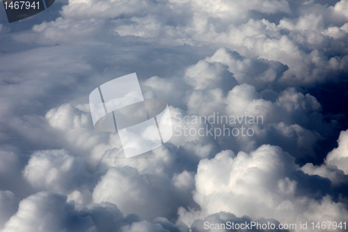 Image of Photo of clouds from plane