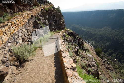 Image of Hiking Path Rio Grande River Gorge Near Taos NM