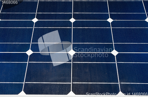 Image of Full Frame Closeup of Photovoltaic PV Solar Panels        