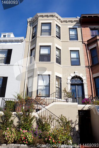 Image of Italianate Row House Home Garden Washington DC