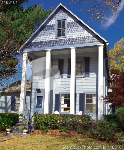 Image of Suburban Single Family Home Folk Victorian Greek