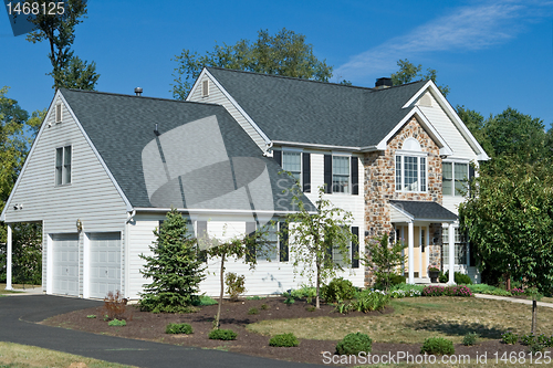 Image of New Single Family House Suburban Philadelphia, Pennsylvania, USA