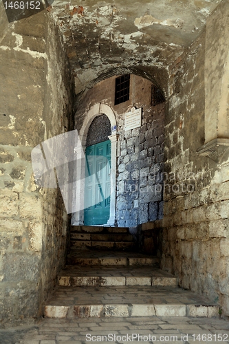 Image of Narrow and old street in Sibenik, Croatia