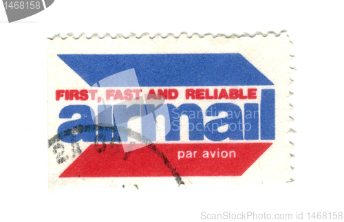 Image of old postage stamp from USA Airmail 