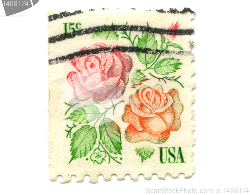 Image of US postage stamp on white background 15c 