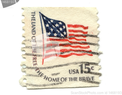 Image of US postage stamp on white background 15c 