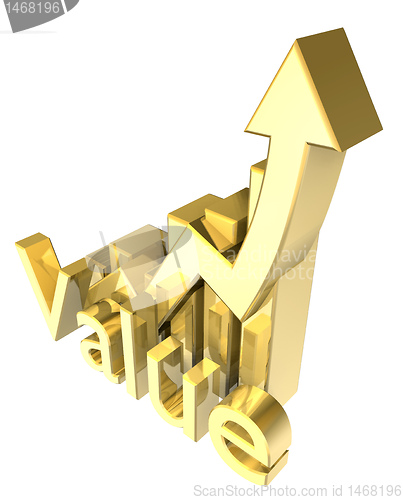 Image of Statistics graphic in gold