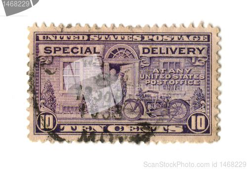 Image of Old postage stamp from USA ten cent 