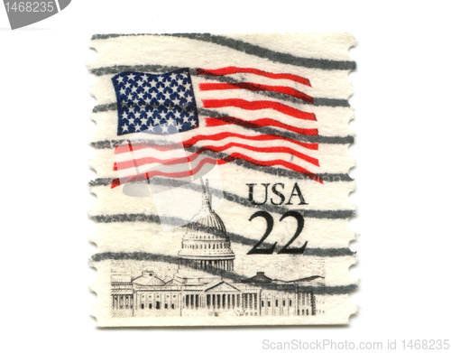 Image of US postage stamp on white background 22c 