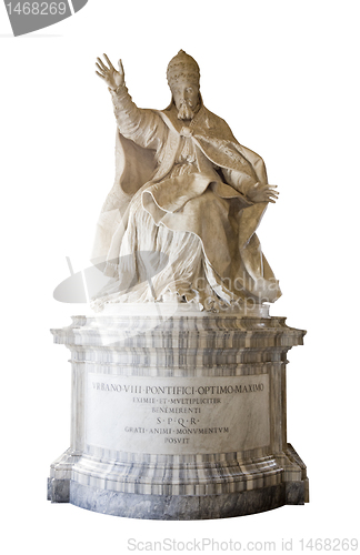 Image of pope statue