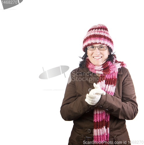 Image of christmas cold girl