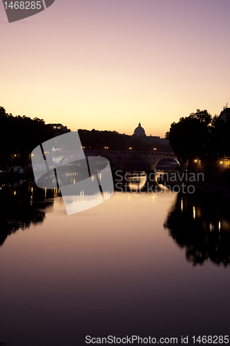 Image of river Tiber rome landscape