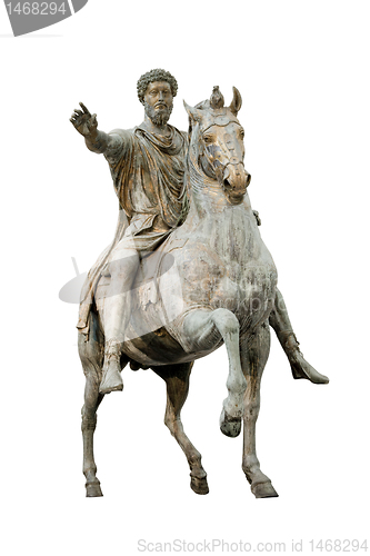 Image of constantine emperor isolated