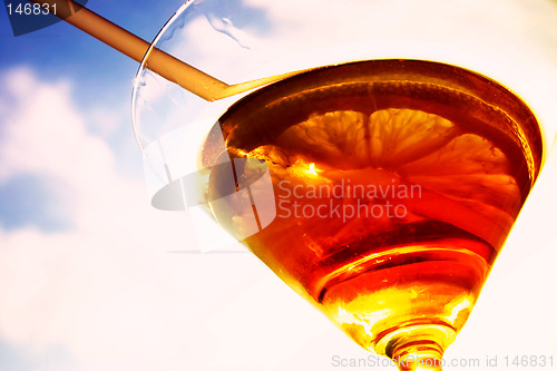 Image of Martini glass close-up