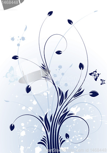 Image of Grunge Floral Background