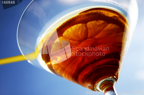 Image of Martini glass close-up