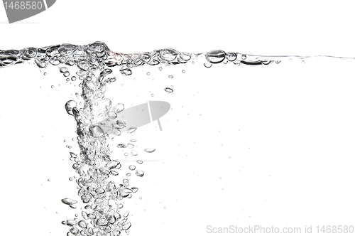 Image of fresh water with bubbles