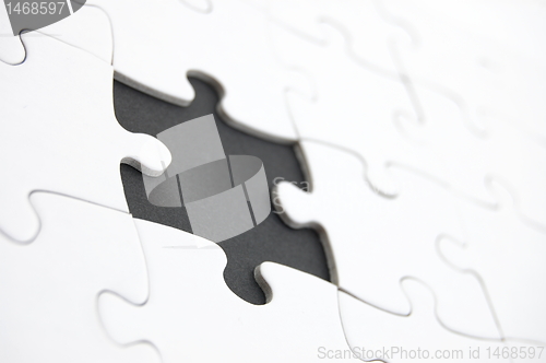 Image of abstract jigsaw puzzle background